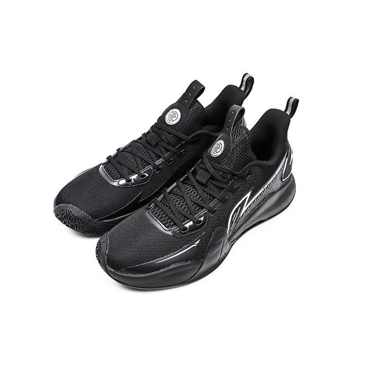 Li Ning Flash 7 Shock Absorption Anti-Slip Low-Top Basketball Shoes Men sneaker Black ABPT013-2