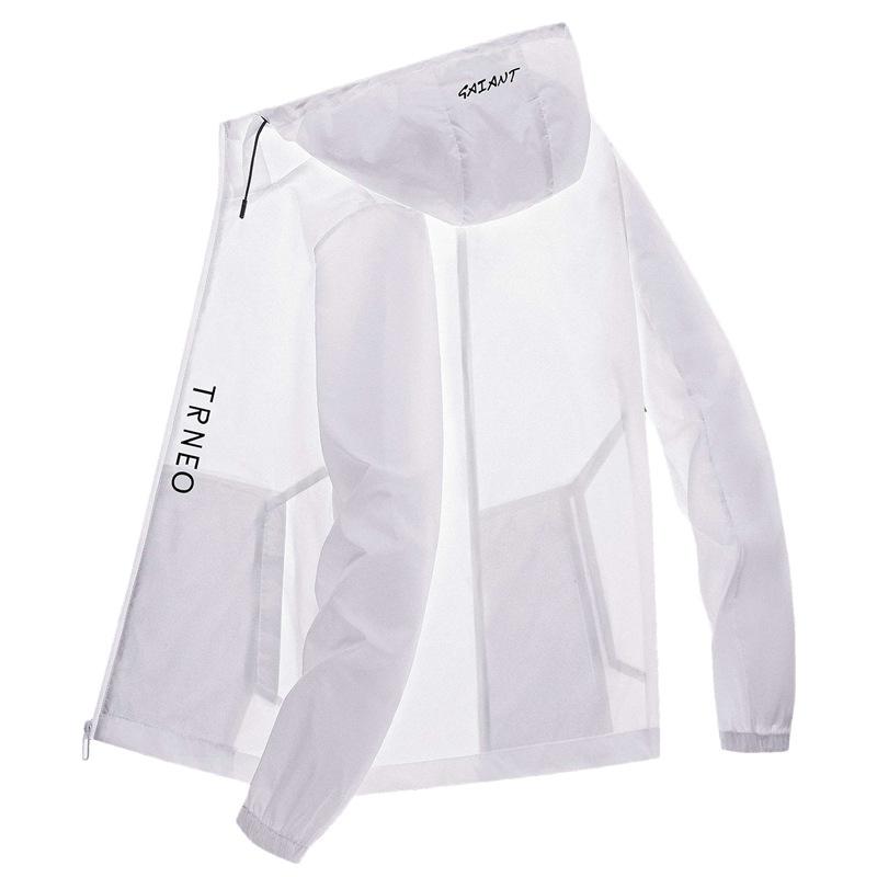 Fashion Sunwear Men s Summer Leisure Breathable Ice Silk Outdoor Sports Sunwear Fishing Cycling Clothes M белый