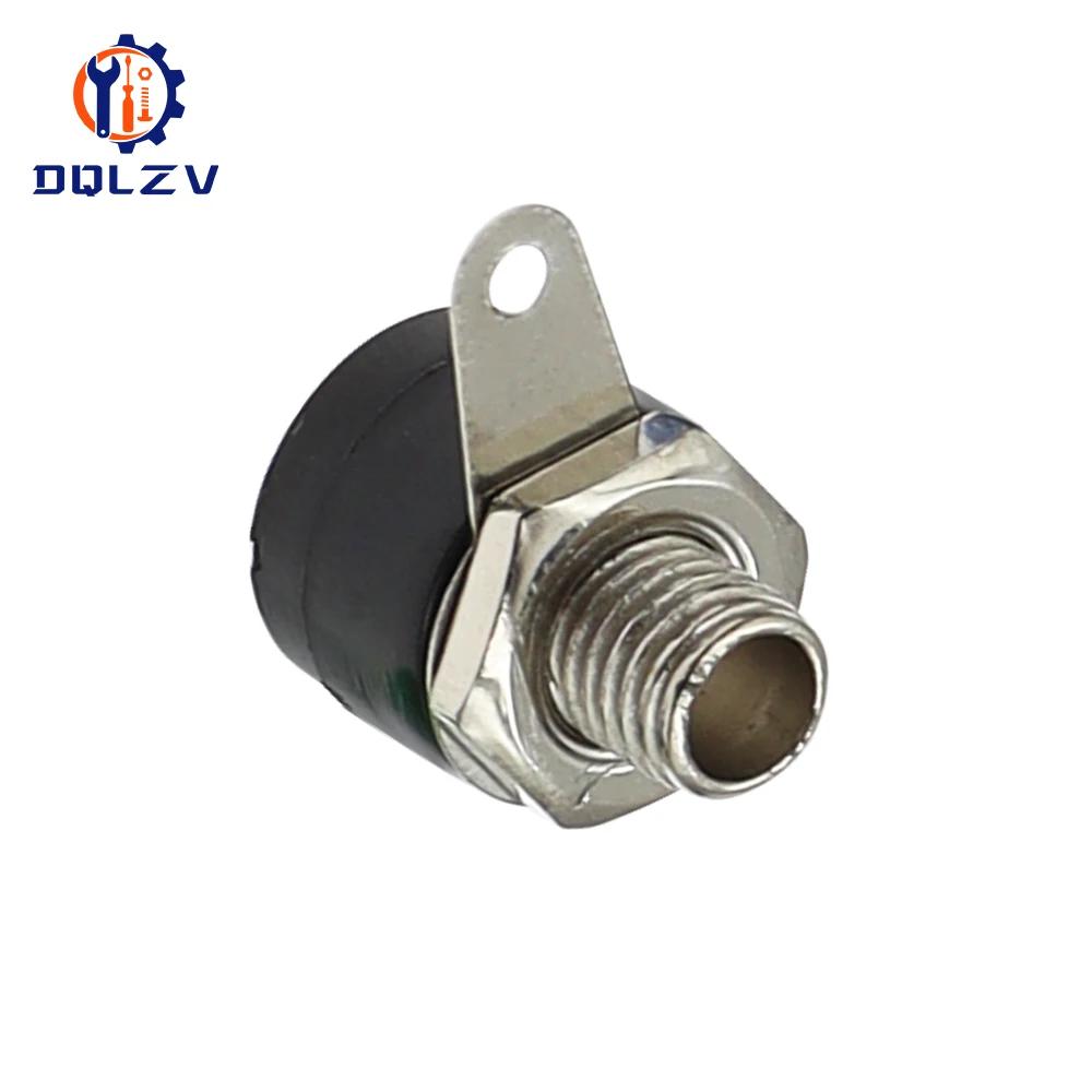4mm Banana Panel Socket Test Probe Binding Post Nut Plug Jack Connector 5PCS чёрный