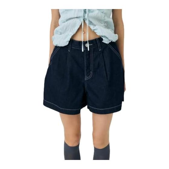 [Mousey] DENIM TUCK Short Pants 010IA111-1061 Women s