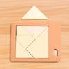 1/5Pcs Wooden Block Puzzle Challenge Game Disappearing Triangle Rectangle Rhombus Parallelogram Jigsaw Puzzle Game Educational Puzzle Toy