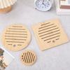 2PCS Thickened Heat Resistant Mat Natural Bowls Pad Simple Table Protectors  Kitchen