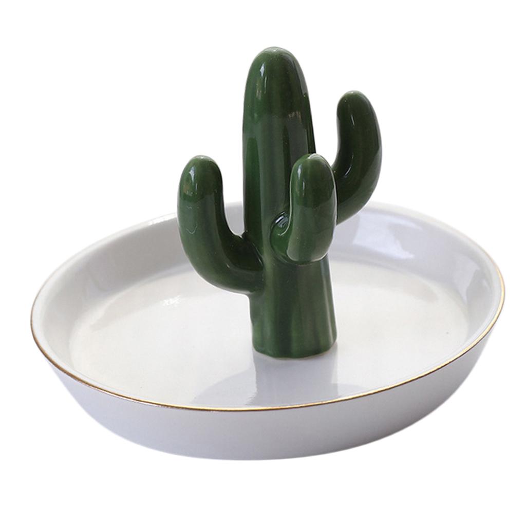 Bibelouri Ceremice Personalizate Tavă Cercei Depozitare Bijuterii Verde