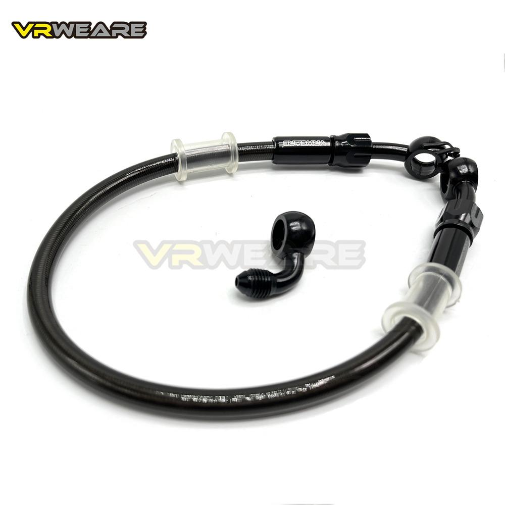 Motorrad Bremsleitung Edelstahl Geflochtene Bremsleitung mit 360 Grad drehbarem Banjo Passend für ATV Pit Dirt Street Racing Bike