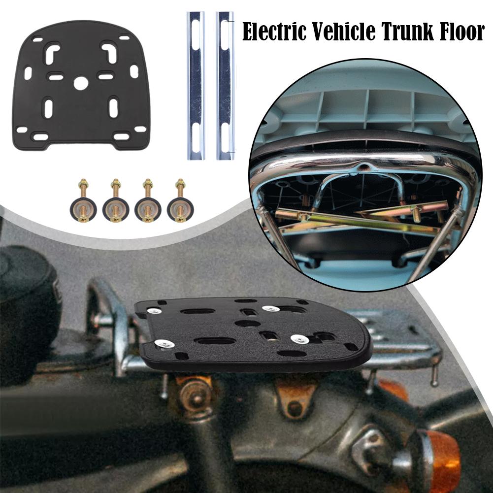 Motorcycle Tail Top Box Rear Luggage Base Plate Bracket For Helmet Trunk Quick Release Shelf Holder
