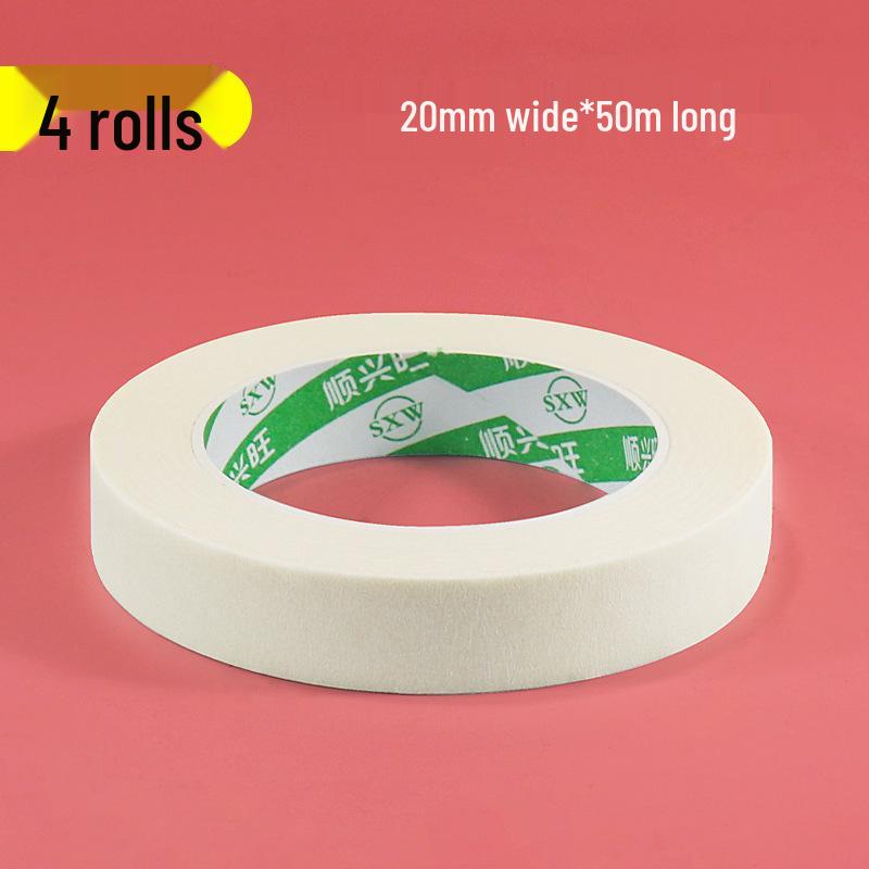 Writable Crepe Paper Tape: No-residue, Hand-tearable, Traceless Adhesive Ideal for Art Students, Spray Painting, Color Separation, and Decoration.