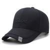Hat Men's Middle-aged Cotton Baseball Cap Versatile Embroidered Sun Hat Spring and Autumn Dome Bent Cap