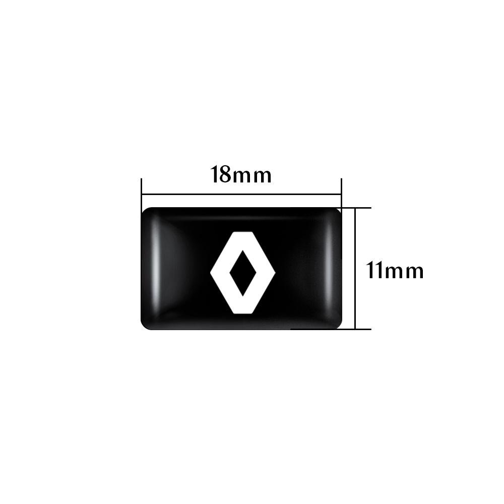 TSEK2 10/20/50Pcs 3D Epoxy Car Interior Steering Wheel Central Control Decorative Sticker For Renault DACIA Logan Clio Duster Sandero
