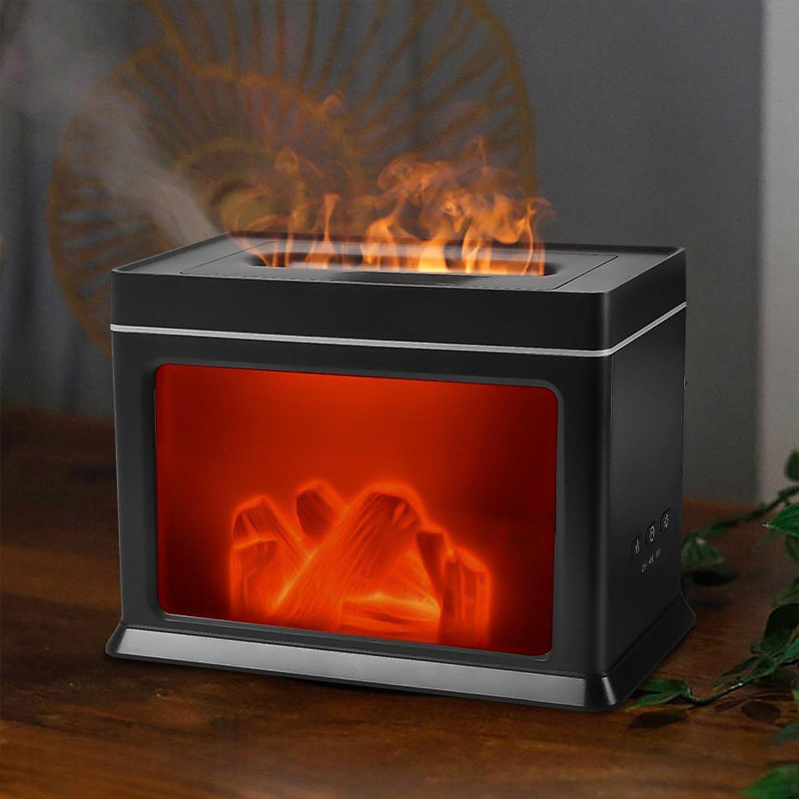 

Personal Fireplace Humidifier Aroma Diffusers Comfortable 5V2A Housewarming Gift Timing Function