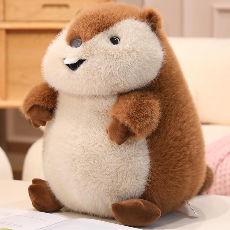 Cartoon Hot Selling Marmot Plush Doll Cute Nezha Beaver Marmot Animal Stuffed Toy Home Decoration Gift For Boys And Girls