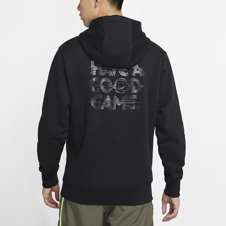Nike Sweatshirts Men's Black Hooded Moderate Regular DC3937-010