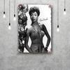 Mfoever Tin Sign Sarah Vaughan Retro Vintage Tin Sign Poster Decorative Plaque Metal Plate Wall Decor