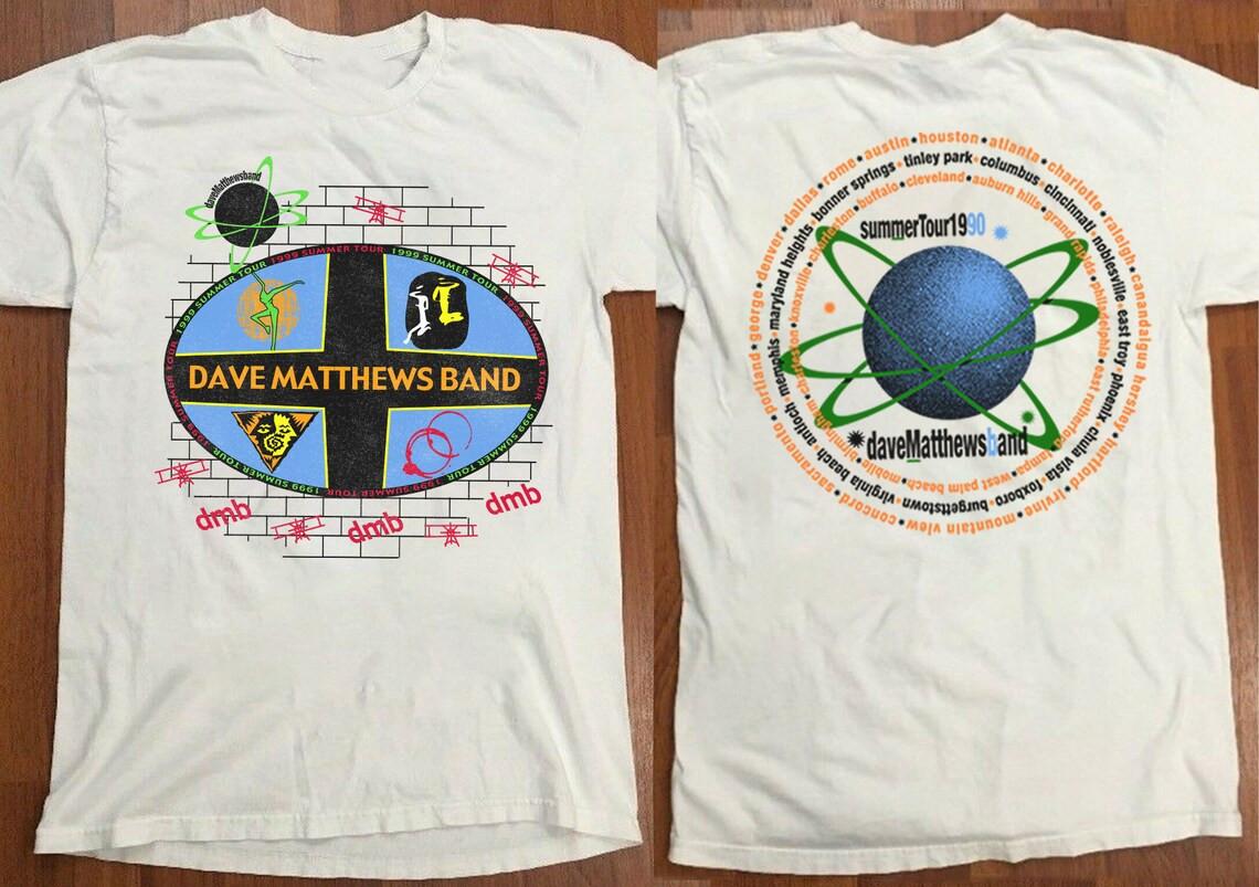 Vtg Dave Matthews Band Summer Tour Cotton White Full Size Unisex Shirt C343 L