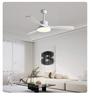 Nordic Retro Solid Wood Ceiling Fan with Light
