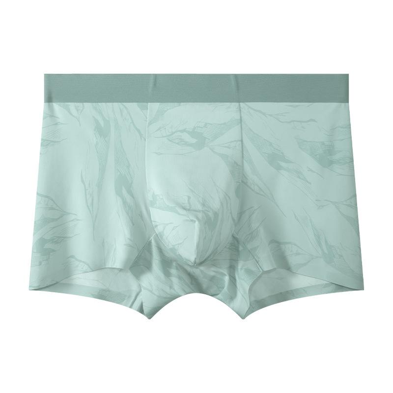 Summer Men's Underwear Ice Silk Antibacterial Breathable Flat Corner Underwear Men's Four Corner Pants