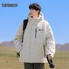 Men's Outdoor Retro Hooded Padded Jacket