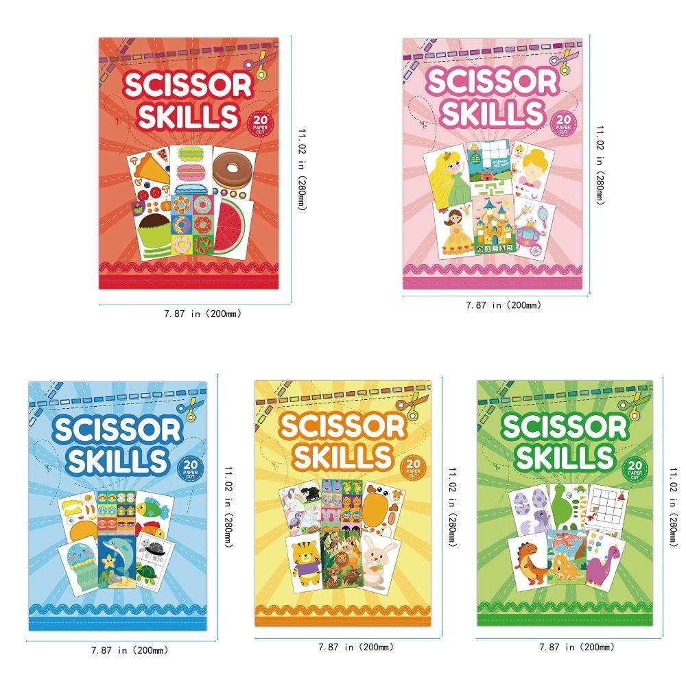 3D Animal Pattern Kids Paper-cutting Book Toys Montessori Children Handmade Paper Toy  Kindergarten