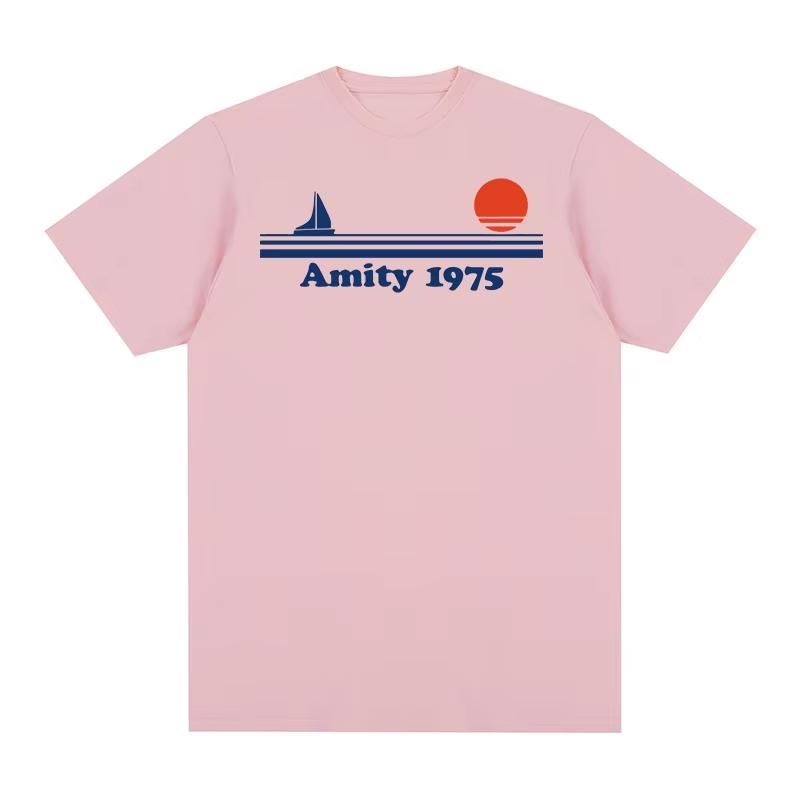 Jaws T-shirt Amity 1975 Retro Print Creativity Clothing Fashion Cotton Men Women T Shirt New TEE TSHIRT Y2K Gothic Cotton Oversized T-shirts