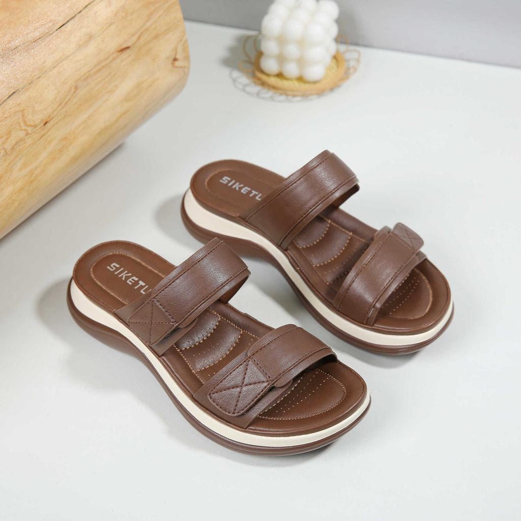 Summer Fashion Women Slip On Platform Wedges Comfortable Non-slip Slippers Women Casual Footwear Beach Sandals 35-41