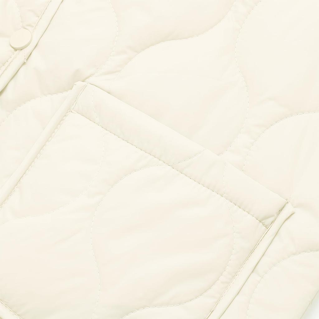 Augseed Pikowana kamizelka puchowa bez rękawów, jednolita, otwarta, luźna i dostępna w rozmiarach plus, idealna na i więcej Jesień/Zima damska, dwustronna, z dekoltem w serek,