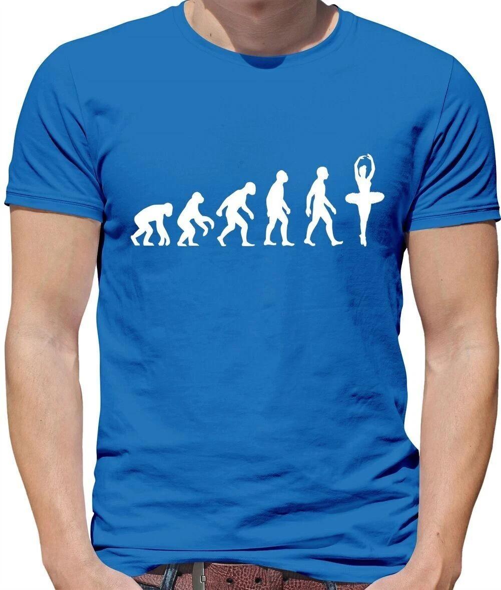 Evolution of Man Ballet Dancer - Mens T-Shirt - Dancing Ballerina Dance L