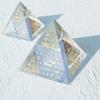 Triangle Scripture Pyramid Ornaments Mini Desktop Ornament Crystal Pyramid Crafts  Car