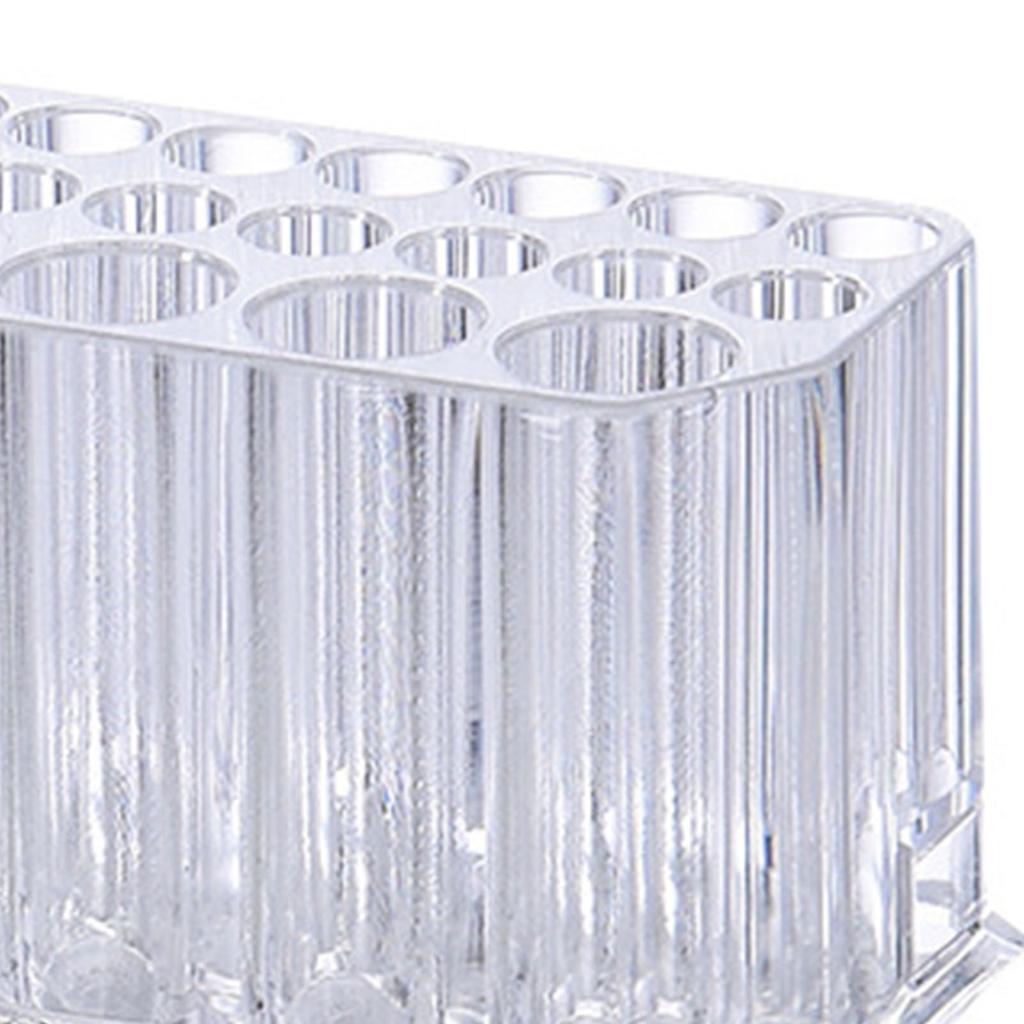 Eyeliner Holder Organizer for Women 26 Slots Transparent Lip Liner Organizer Eyebrow Pencil