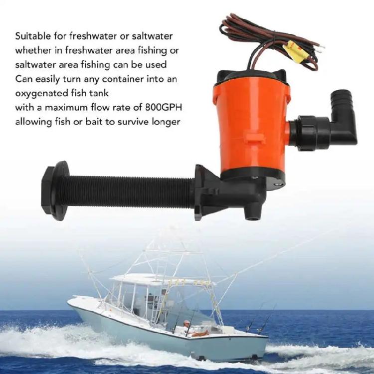 Rustproof Long Life Motor Submersible Aerator Pump Parts For Fishing Boat Marine Activities Enhanced Water Circulation