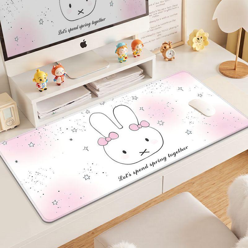 New Arrival Miffy Mouse Pad Cute Cartoon Rabbit Desk Mat Aesthetic Kawaii Computer Accessories for Dorm Bedroom Office Decor