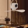 USB Powered Ceiling Fan with Light 4 Speed Timing Function 7200mAh Battery Remote Control Camping Ceiling Fan for Outdoor Tent