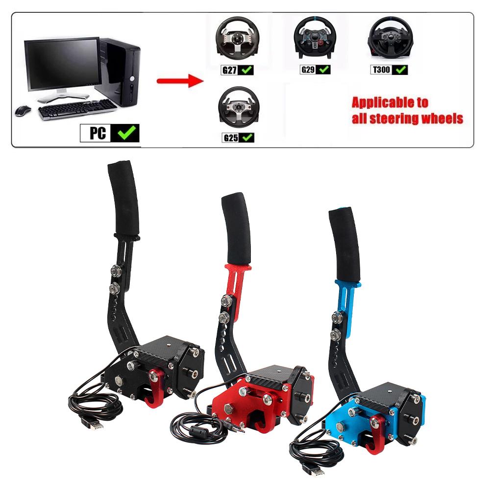 Universal Racing Game USB Handbrak &Fixed Bracket For G25/27/29 T300 T500 PC Racing Games Fanatecosw Dirt Rally