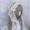 Schwarz / Weiß Spitze Schleife Haarband Gothic Stil Lolita Mädchen Stirnband Lolita Kopfschmuck Party