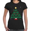 Tractor Christmas Tree Tractor Lover Gift Party Xmas Women T-Shirt Ladies Tee