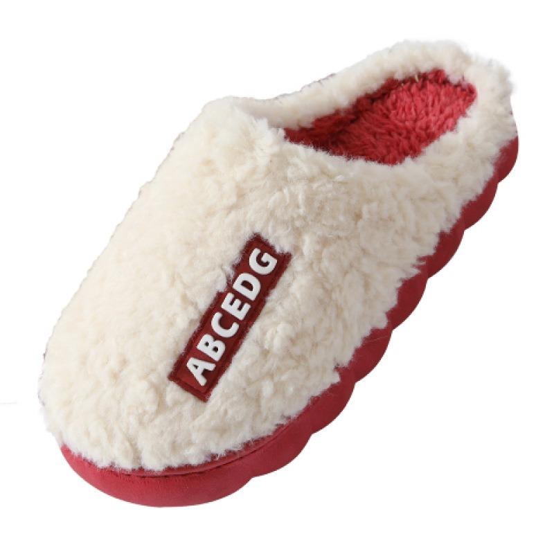Slippers Men's Winter Home Shoes Autumn and Winter Indoor Couple Cotton Slippers Women's Household Warm Home Shoes