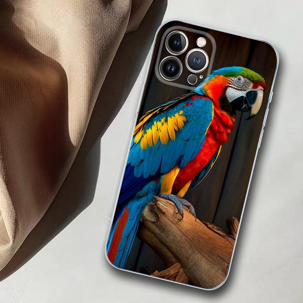

Colored Parrot Phone Case For iPhone 14 11 12 13 Mini Pro XS Max Cover 6 7 8 Plus X XR SE 2020 Funda Shell iPhone 7 or 8