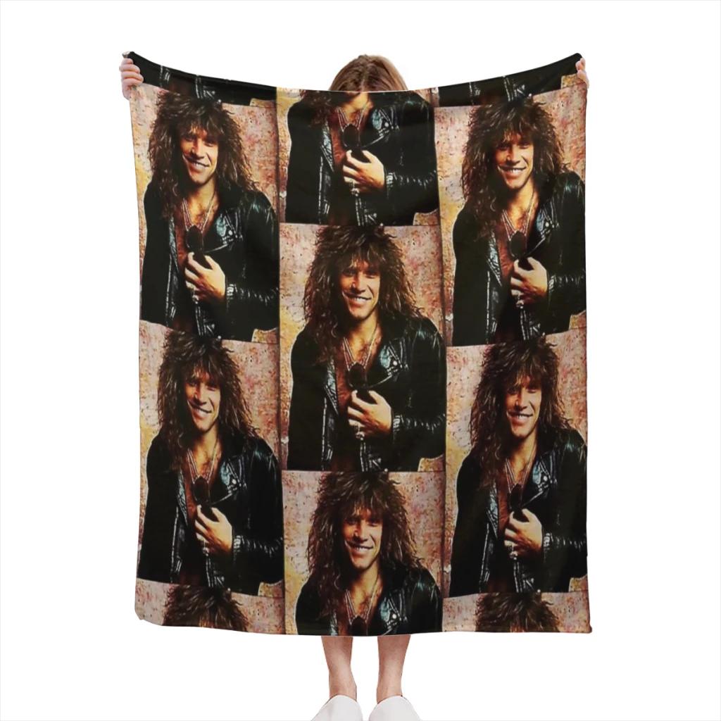 

Bons Jovis Rock Band On Tour 2023 Summer Blanket Thin Blanket Comforter Flannel Soft throw Blankets Warm Home and decoration 75x90cm