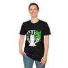 Grim Reaper Clock Occult Gothic Horror Dark Fantasy Unisex Softstyle T-Shirt