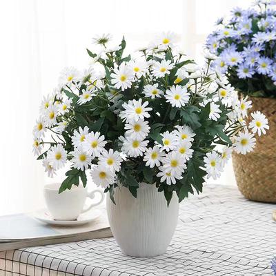 Korean-Style Chrysanthemum Artificial Flowers - 24-Head Silk Arrangement for Home or Office Decor