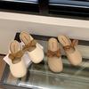 Baotou slippers women's outer wear spring 2025 new French gentle bow one pedal lazy half slippers