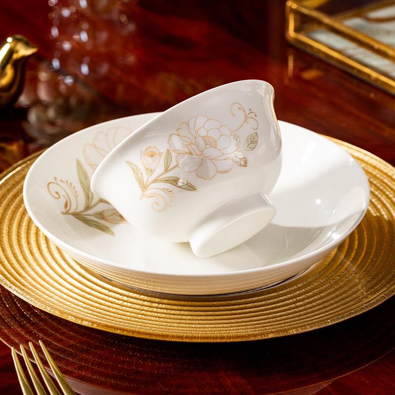 Si Chen High-End Chinese Ceramic Rice Bowl Set