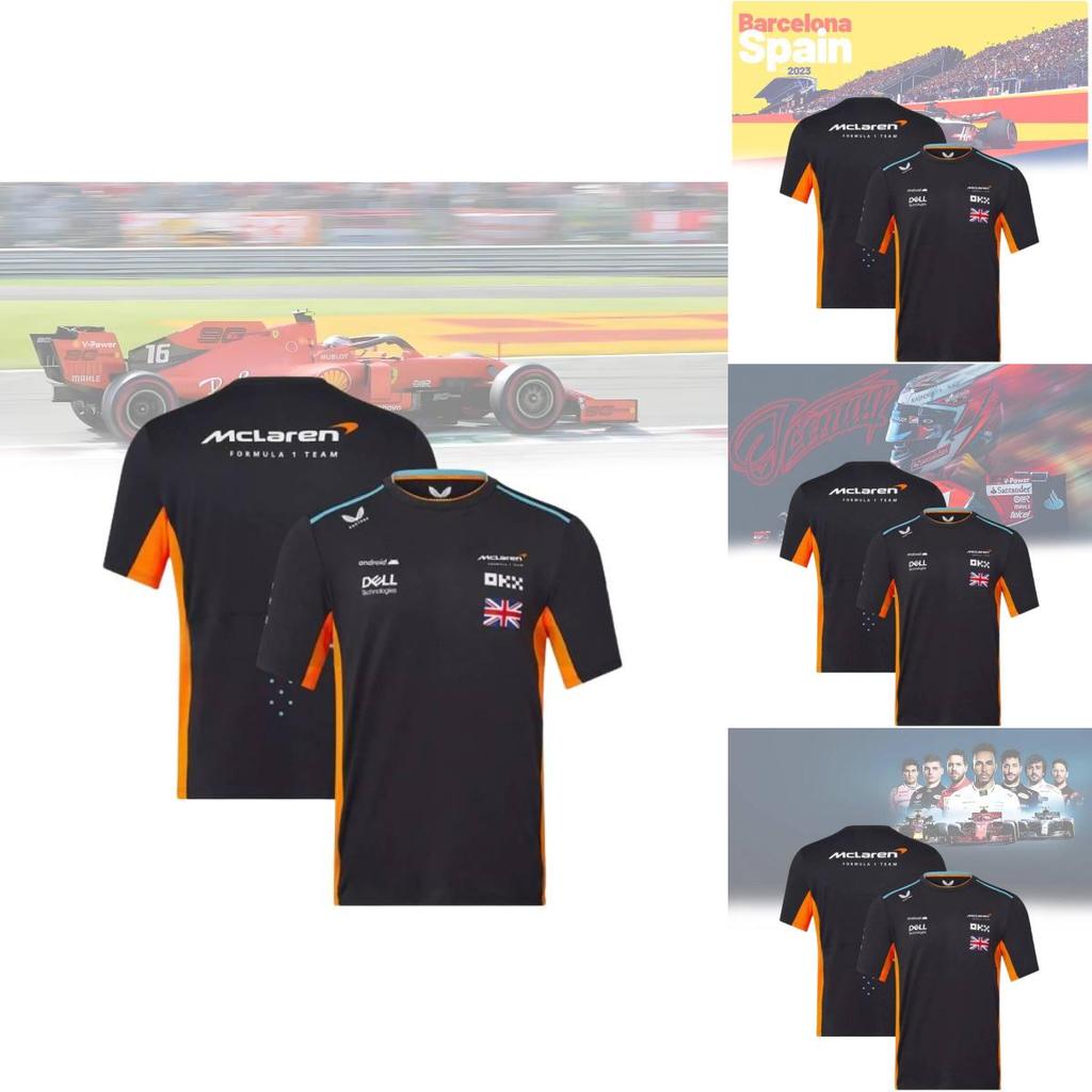 Breathable Mesh Fabric Fia Formula 1 World Championship Men's Summer Shirt