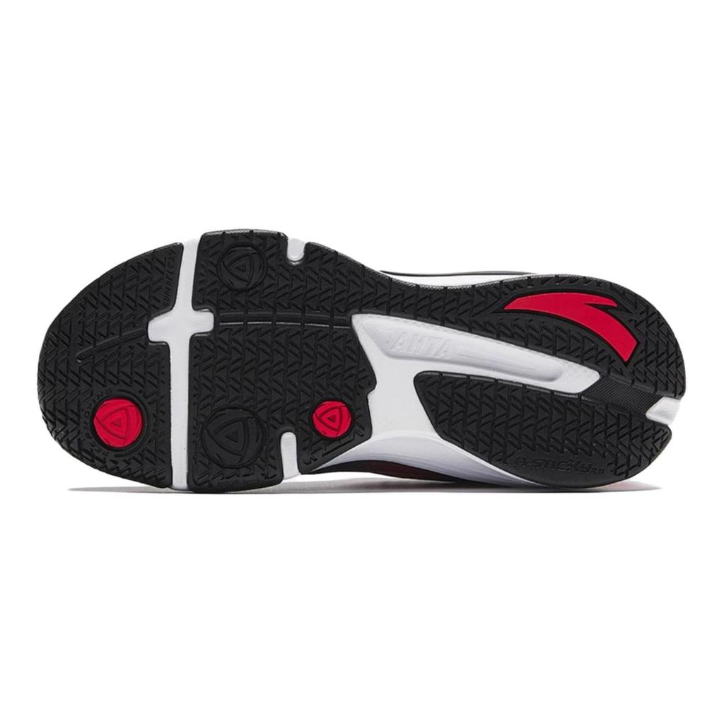 Anta Comfortable Breathable Shock Absorbing Durable Low Top Running Shoes Kids Sneakers Black Red 312439961-4