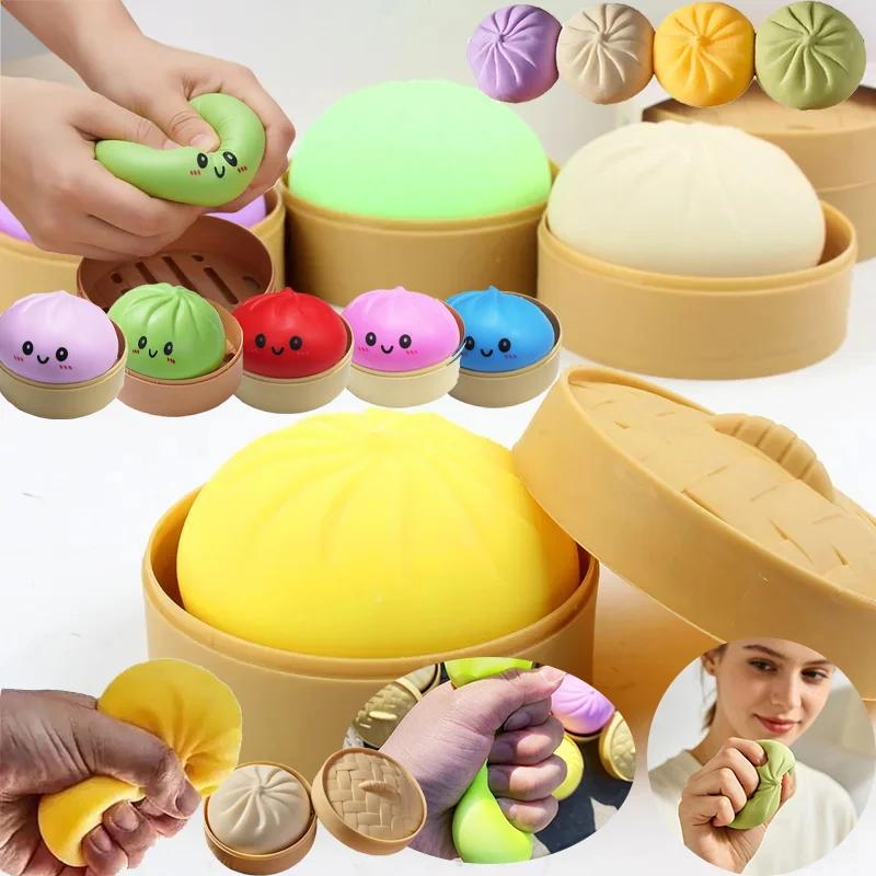 Mingiuțe Squishy Colorate Găluște Mingi Anti-Stres Reutilizabile Rebound Scurt Jucării Decompresie Mingiuță Aluat Moale Unic Decor pentru Casă proiectat pentru