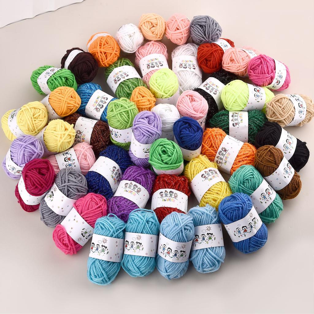 12color/Set Milk Cotton Knitting Cotton Thread Hand-Knitting Thread Soft Warm DIY Sewing Crochet Hand Crafting Hat Dolls Sweater