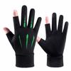 Sunscreen Gloves Thin New Spring and Summer Men and Women Outdoor Sports Half Finger Two Finger Fishing Touch Screen Fishing Gloves