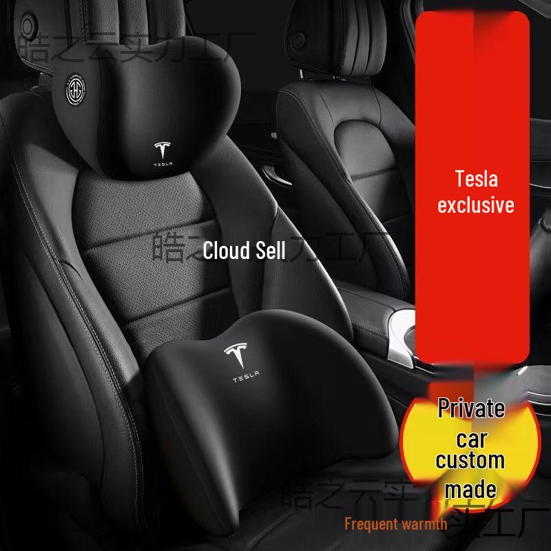 Tesla 3 Memory-Schaum Kopfstütze & Lendenwirbelstütze von Lizhou