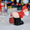 Naughty Santa Claus Bubble Machine - White