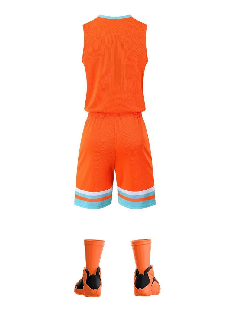 Summer College Student Tank & Short Sleeve Basketball Uniform for Outdoor Training and Fitness