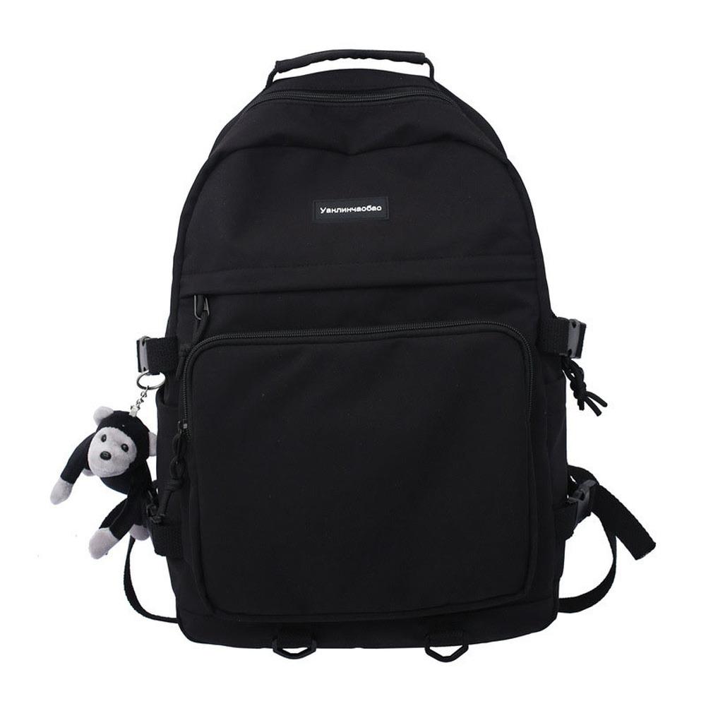 

Школьный женский однотонный рюкзак, мужской дорожный рюкзак большой вместимости