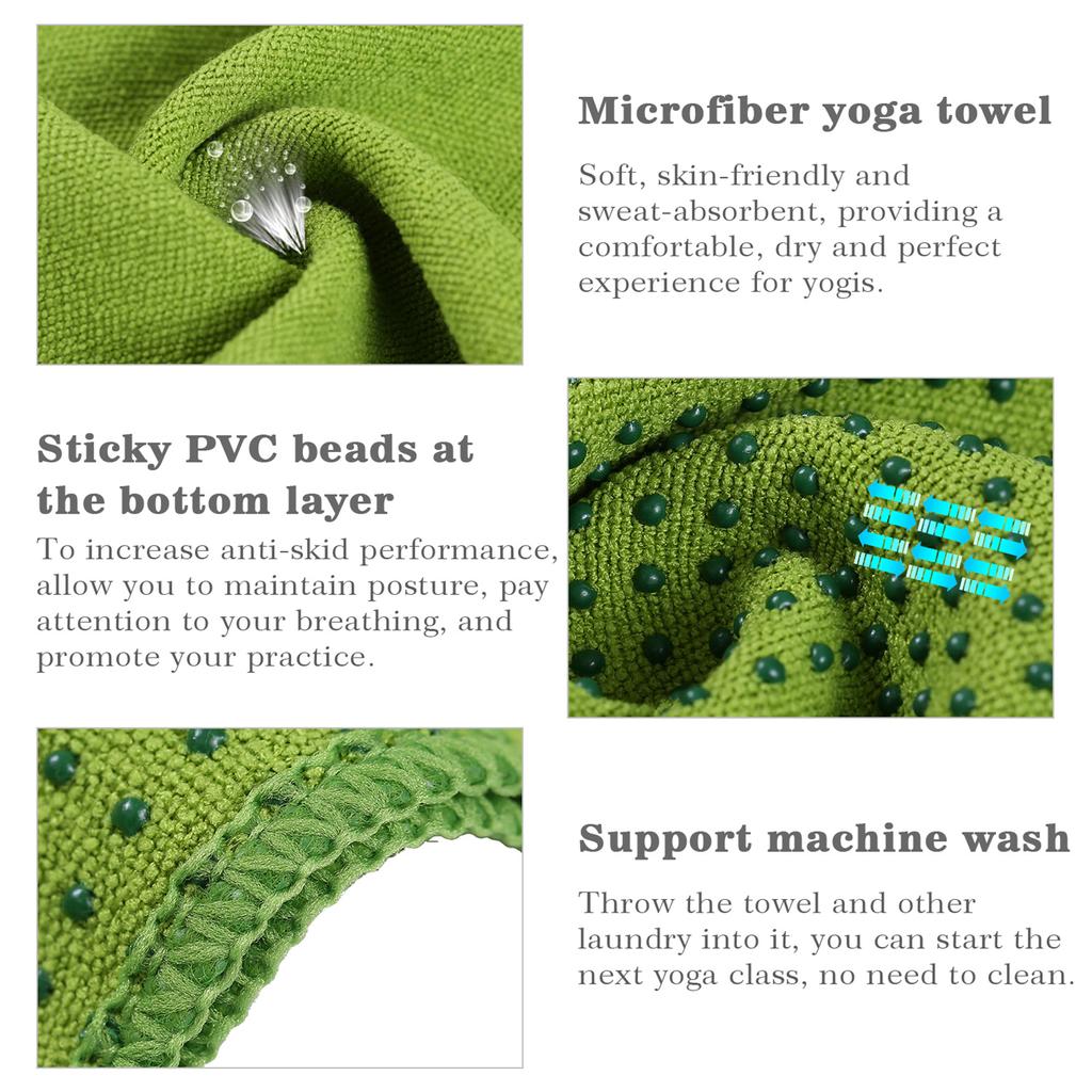 Microfiber   Towel Skin-friendly Sweat-absorbent Anti-skid Machine Washable   Classes Towel with Carry Bag
